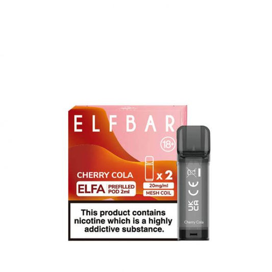 Elf Bar Elfa Cherry Cola Prefilled 2ml Pods 20mg 2-Pack