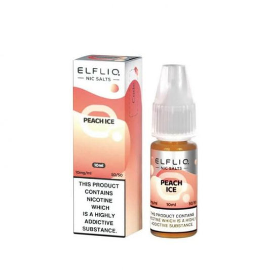 Elf Bar Elfliq Peach Ice 10ml Nic Salt E-liquid