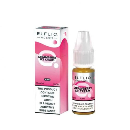 Elf Bar Elfliq Strawberry Ice Cream 10ml Nic Salt