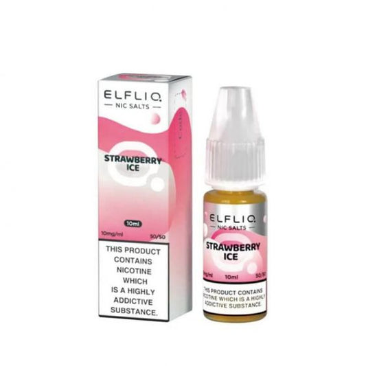 Elf Bar Elfliq Strawberry Ice Nic Salt E-liquid 10ml