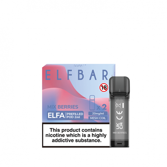 Elfa Mix Berries Prefilled Pods 20mg - 2 Pack