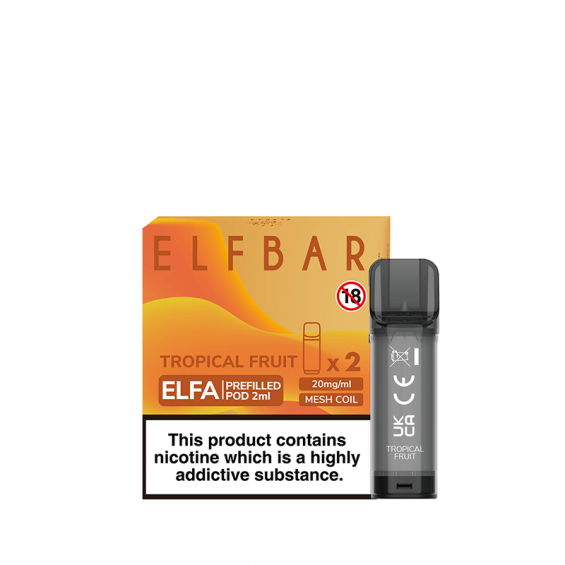 Elf Bar Elfa Tropical Fruit Prefilled disposable 2ml pod x 2