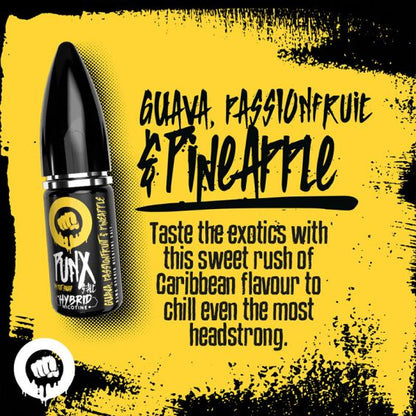 Riot Squad Punx Guava, Passion Fruit & Pineapple Nicsalt E-Liquid 10ml