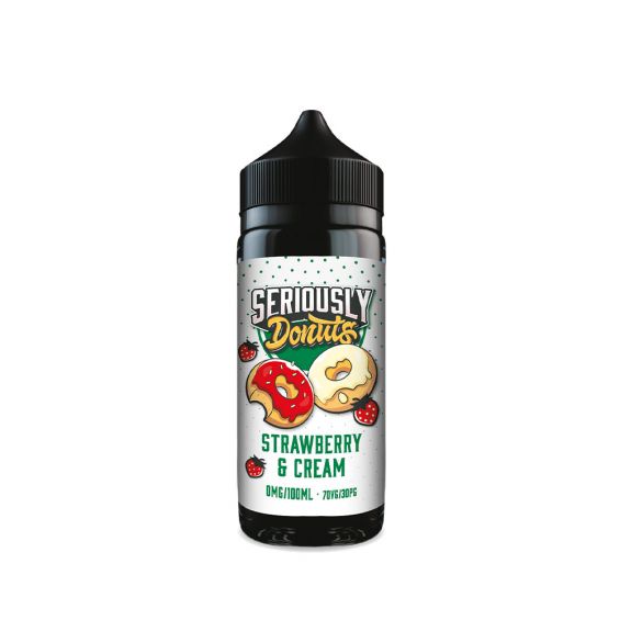 Seriously Donuts Strawberry & Cream 100ml Shortfill E-Liquid