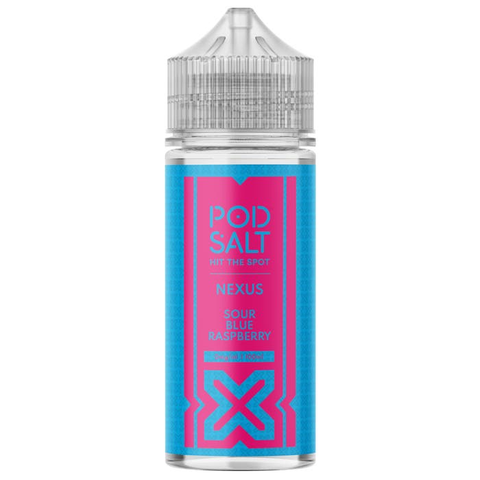 Pod Salt Nexus Sour Blue Raspberry 100ml Shortfill E-Liquid