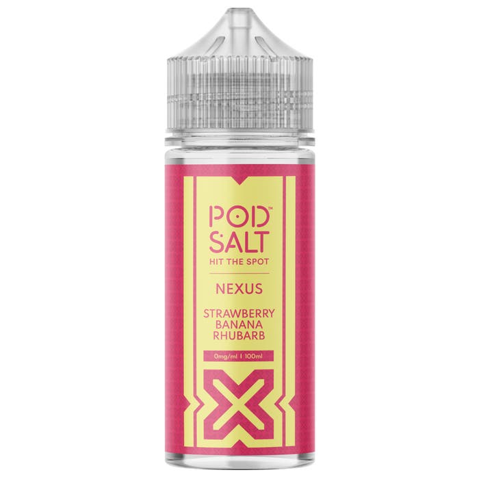 Pod Salt Nexus Strawberry Banana Rhubarb 100ml Shortfill E-Liquid